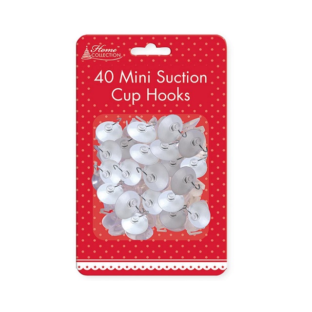 40 x Mini Suction Cups Ideal Christmas Decoration Lights Hanging Window Display