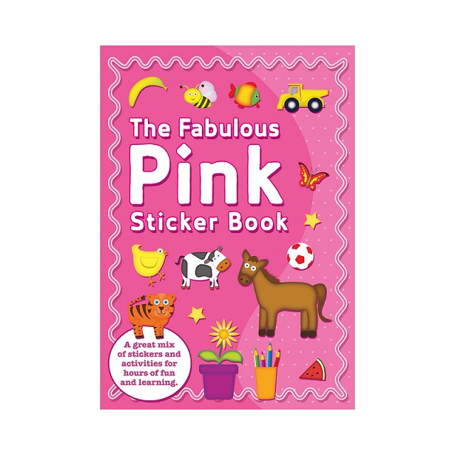 The Fabulous Pink Sticker Book & Stickers Party Favour Activity Set Kids