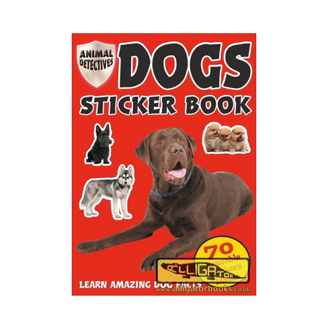 Kids Animal Detectives Dogs & Puppies Sticker Book Over 70 Reusable Stickers