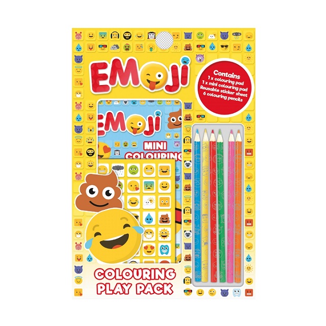 Super Fun Emojis Colouring Pack Stickers Pencils Creative Fun