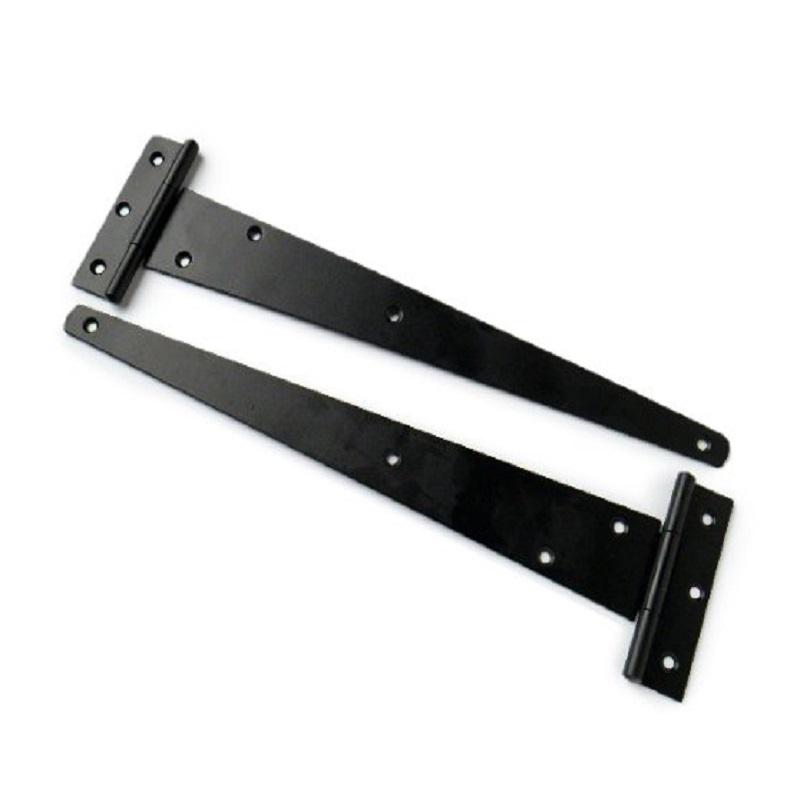 Pair Of Black Japanned Tee Hinges, Four sizes 100, 150, 250, 300mm
