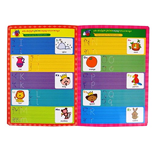 Set of My First Numbers And ABC Write & Wipe Booklets Educational Fun
