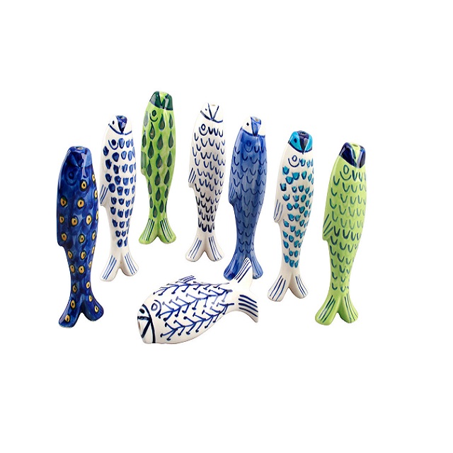 Assorted Ceramic Fish Design Light Pulls One Selected at Random Supplied