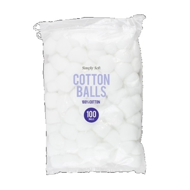 100 x Simply Soft Cotton Wool Balls